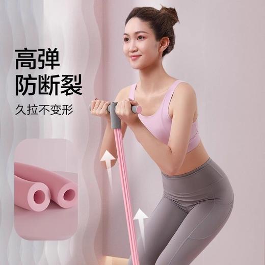 小型多功能脚蹬拉力器仰卧起坐辅助器家用瘦肚瑜伽脚踏拉力绳 商品图3