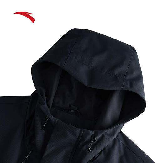 安踏梭织防泼水运动外套男冬季新款户外加绒夹克两件套152446609 商品图8