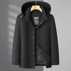 【可拆卸内胆】【新款DTX】大依优型大码可拆卸帽羽绒服夹克外套加肥加大肥佬休闲上衣男士胖子秋冬