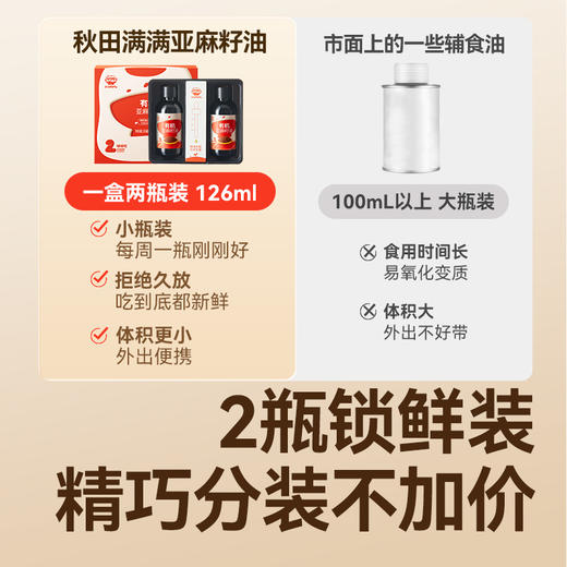 【调味】头道冷榨有机亚麻籽油62ml&126ml，滴管设计精准控量，送婴幼儿辅食食谱 商品图2