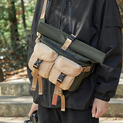 裁缝学苑AS368户外单肩摄影包斜挎包纸样背包防水旅行邮差包样板 商品图3