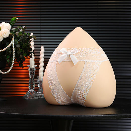 霏慕 蕾丝开裆后绑带露臀内裤7140 女士内裤情趣内衣性感纯欲免脱诱惑 蜜桃诉语 商品图1