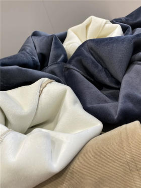 高品质加绒加厚阔腿裤