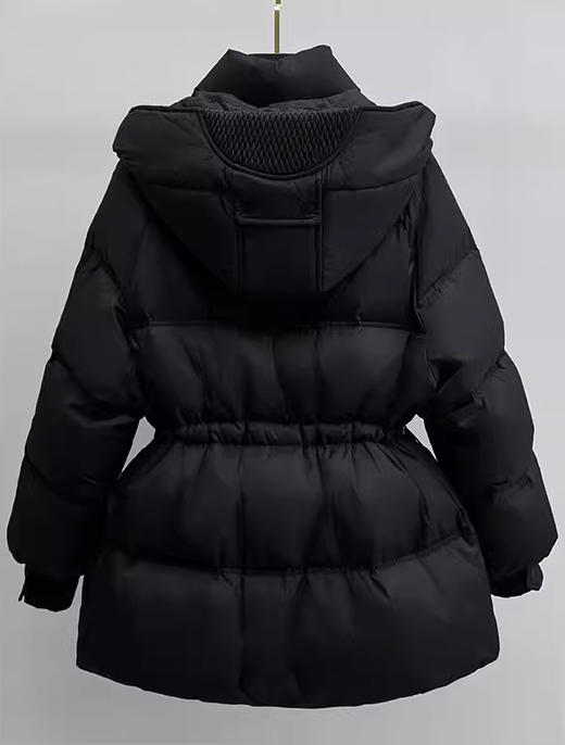 【百图lulu定制】【黄金比例羽绒服】90白鸭绒 收腰 连帽羽绒服 商品图4