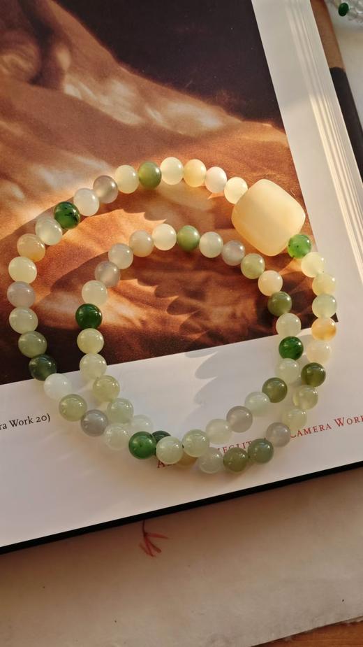 小星球·和田翡翠糖果珠链【嘉石529】 商品图3