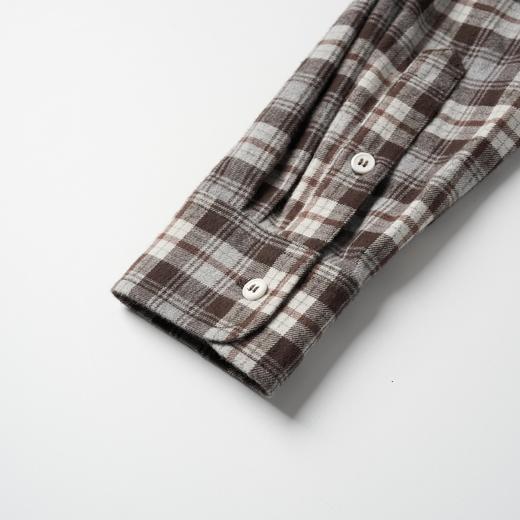 ROMI STUDIO“经典复古”甄选棉磨毛经典格纹宽松衬衣 RW24AS90299 商品图4