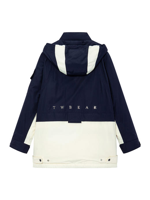 TeenieWeenie小熊撞色连帽羽绒服女冬季羽绒服TTJD24OT01Z 商品图8
