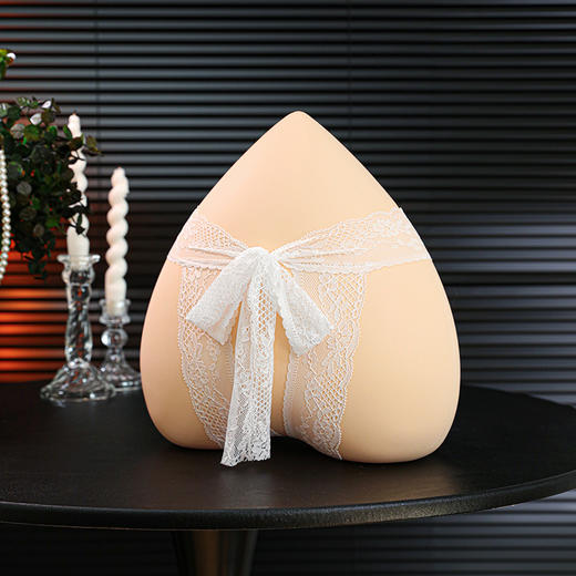 霏慕 蕾丝开裆后绑带露臀内裤7140 女士内裤情趣内衣性感纯欲免脱诱惑 蜜桃诉语 商品图3