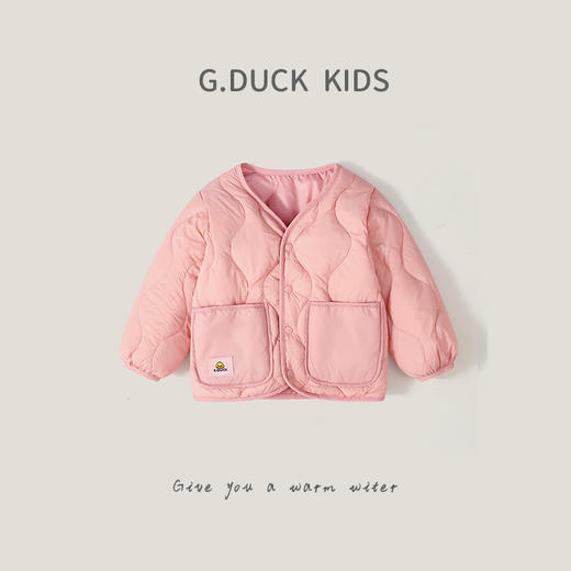【科技锁绒，高填充量】新款小黄鸭儿童轻薄羽绒服 内胆宝宝外套 中小童保暖男女童 秋冬外套-QQ 商品图2