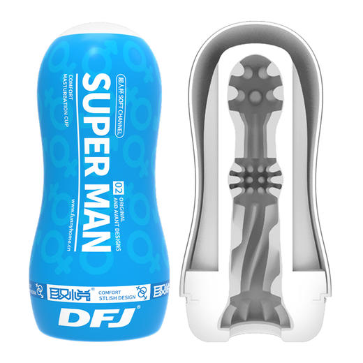 取悦 SUPER MAN手动飞机杯 龟头 颗粒 男用可插入自慰器男性成人用品玩具 商品图6