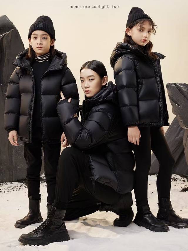 【花羽辰黑金鹅绒】90黑金鹅绒服中长款/短款/黑金亲子款鹅绒服