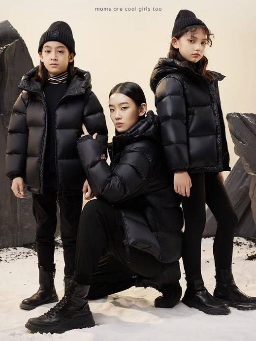 【花羽辰黑金鹅绒】90黑金鹅绒服中长款/短款/黑金亲子款鹅绒服 商品图0