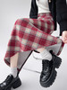 【毛呢格子复古半身裙】秋冬新款 高腰显瘦开叉包臀格纹中长款A字裙 商品缩略图2