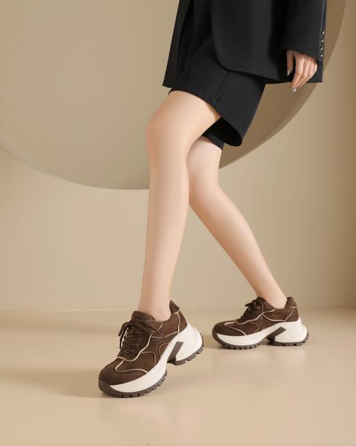 westory2024年秋冬新款休闲风厚底坡跟百搭短靴毛毛休闲鞋S24DM85101 商品图6