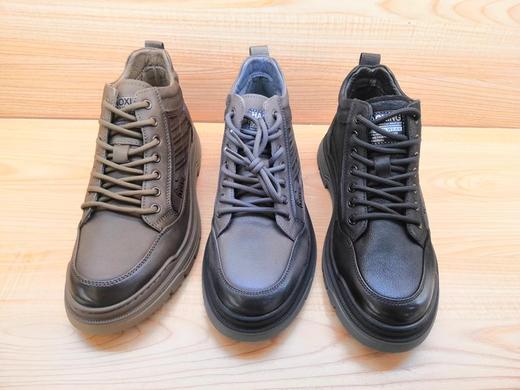 豪行时尚男鞋12362001牛皮经典潮流板鞋高帮单鞋 商品图4