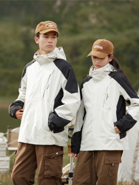三合一冲锋外套男女款户外三防山系衣服春秋款情侣防风防污登山夹克