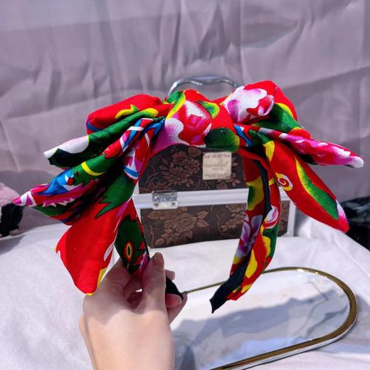 网红爆款流行东北大花国潮凤凰牡丹系列发箍 商品图1