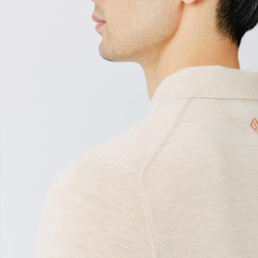 东黎 • 精纺男士秋冬针织POLO衫百搭简约纯色休闲长袖 4879 商品图8