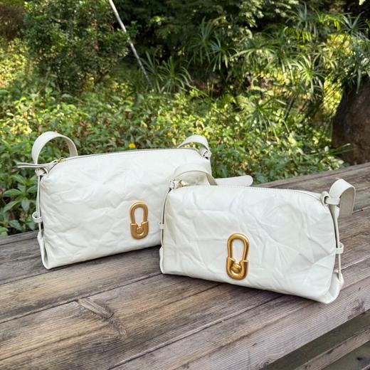 TENNCO【白金包】头层植鞣牛皮小方包真皮腋下包单肩斜挎包包 商品图0