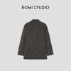 ROMI STUDIO“自我轮廓”桑蚕丝绵羊毛混纺花纱西装外套RW24AW90952 商品缩略图1