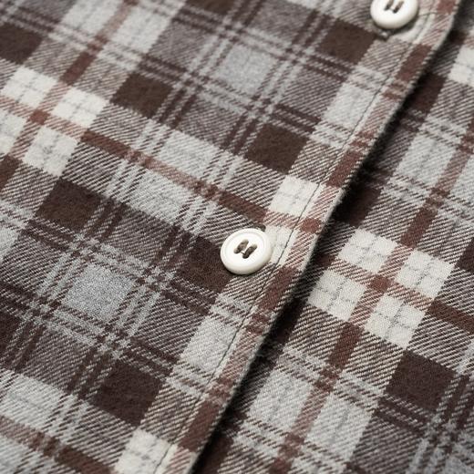 ROMI STUDIO“经典复古”甄选棉磨毛经典格纹宽松衬衣 RW24AS90299 商品图3