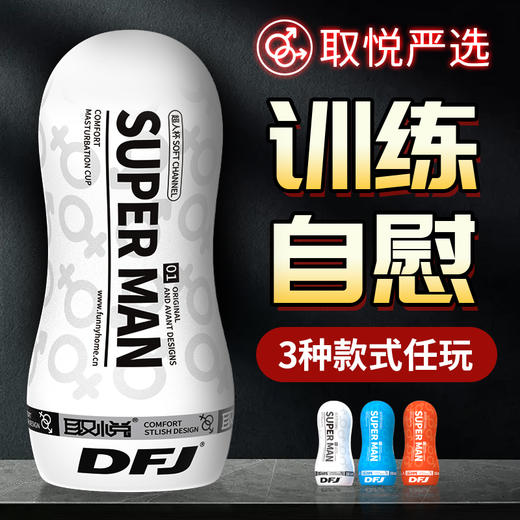 取悦 SUPER MAN手动飞机杯 龟头 颗粒 男用可插入自慰器男性成人用品玩具 商品图2