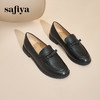 预售12天|Safiya/索菲娅2024英伦风真皮一脚蹬蝴蝶结软底休闲复古单鞋 SF43112146 商品缩略图4