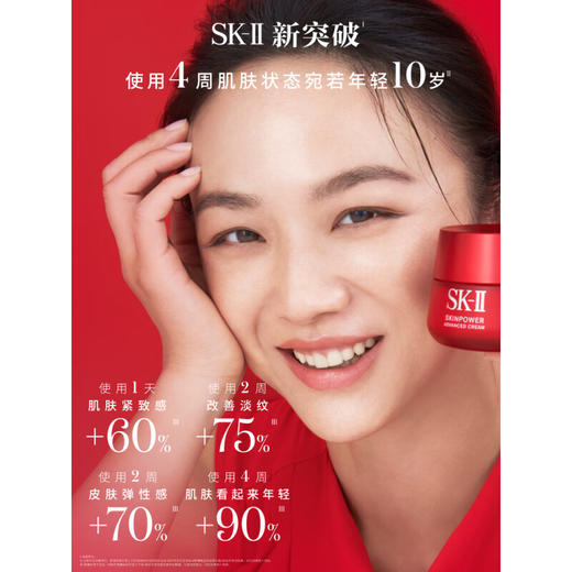 （全球购）【1000元会员福利】SK-II赋能焕采精华霜80g（轻盈型） 商品图1