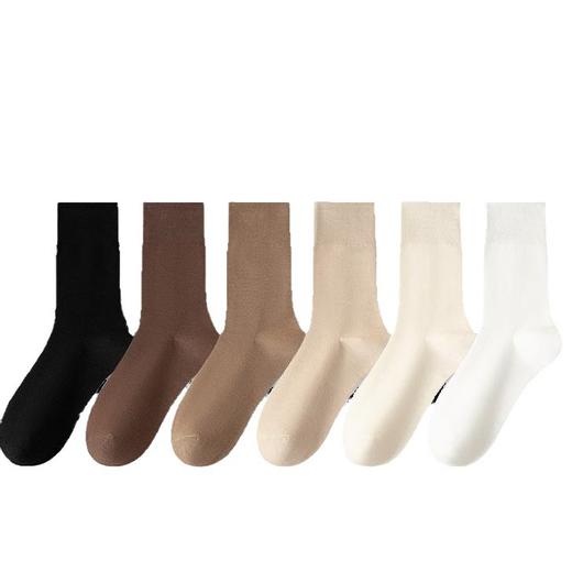 秋冬长筒袜六色中筒袜女袜日系堆堆袜 商品图4