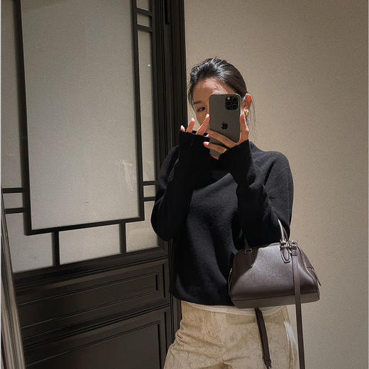 【顺丰包邮】20033 洛诗琳秋冬基础款100%羊毛保暖百搭高领毛衣21805 商品图2