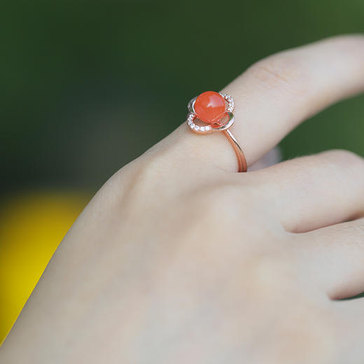 【宫里戒指】南红开口可调节戒指 MY 商品图1