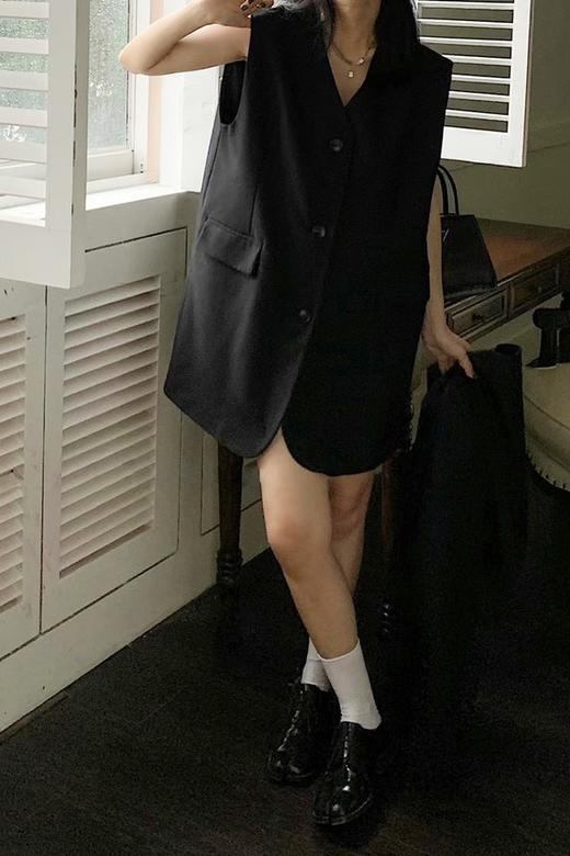 ANSUABEL 宽松款西装马甲两件套装 14527 商品图4