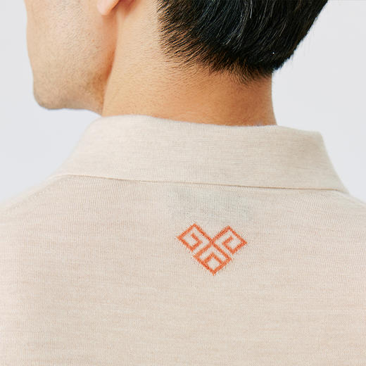 东黎 • 精纺男士秋冬针织POLO衫百搭简约纯色休闲长袖 4879 商品图9