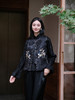 东方境X郭培| 黑色提花拼丝绒刺绣棉马甲 商品缩略图4