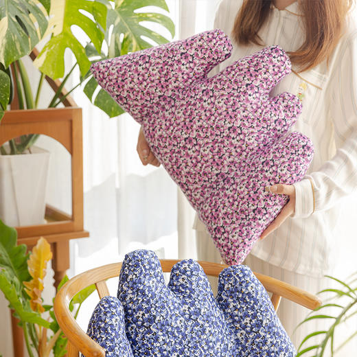 碎花系列假山腰枕靠垫办公椅靠背垫工位腰靠垫护腰座椅腰托 商品图3