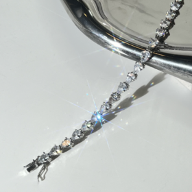 北京仓｜CZ by KJL-Pear 15CTTW-经典 梨形 网球 手链［美国设计师］