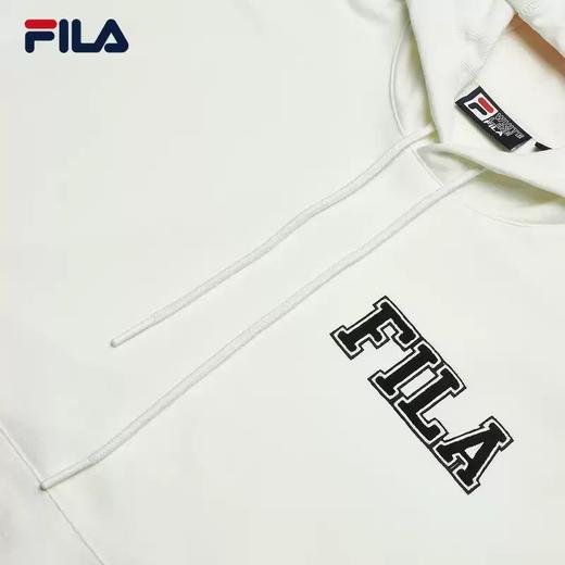 3件折上7折【自营】FILA/斐乐  斐乐男子连帽卫衣2023冬休闲简约宽松纯棉针织上衣 F11M349230FIV 商品图3