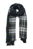 AVA 复古格纹流苏围巾 7708 商品缩略图1