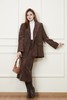 Le Malene 焦糖咖灯芯绒西装外套半裙套装 19323 商品缩略图2