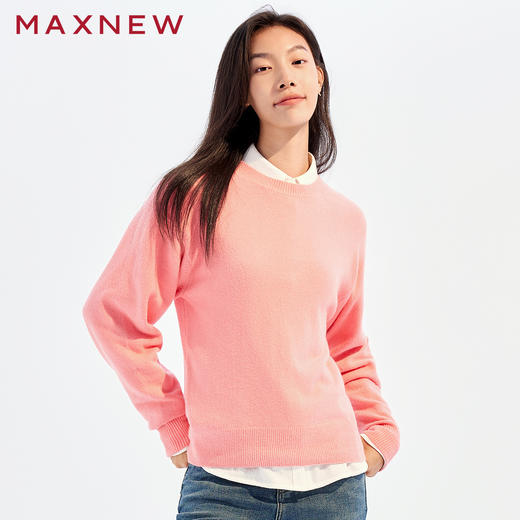 【毛衫】丝光超柔圆领毛衫1N4222504 商品图3