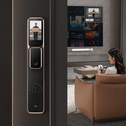 TCL  真3D人脸识别猫眼锁  X10 商品图1