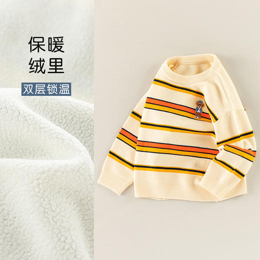【超爱的小熊毛衣，亮眼配色，舒适保暖】儿童毛衣男童 秋冬韩版小熊针织衫 宝宝毛衫 女童婴儿a类上衣-QQ 商品图9