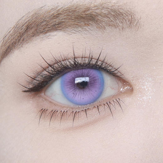 serltyca 紫藤花妖紫 日抛 6片 14.2mm 参考着色 13.5mm 基弧 8.6 含水 55% 韩国进口 商品图1