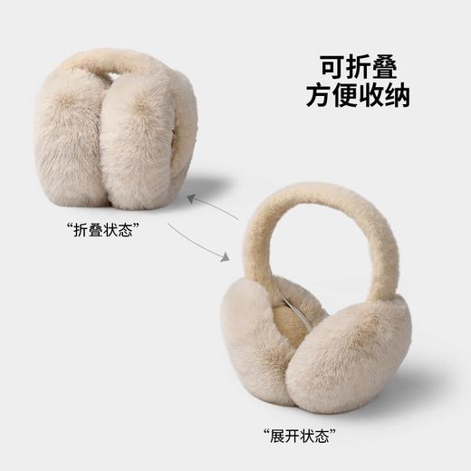 高颜值毛绒耳罩包冬天折叠保暖耳套男女可爱护耳防冻神器 商品图3