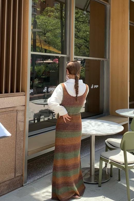 ANSUABEL ins风渐变针织背心连衣裙 19285 商品图3