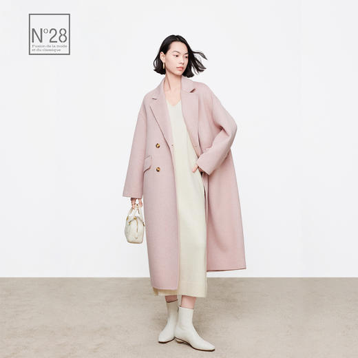 【破价】【韩剧女主角】冬款气质高级感中长款毛呢大衣舒适简约外套8352D529 商品图1