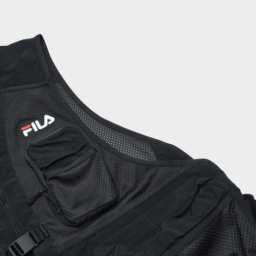 3件折上7折【自营】FILA/斐乐  男梭织马甲 F11M349704FBK 商品图4