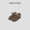 ROMI STUDIO牛反绒拼羊羔毛手工马克线短筒毛边雪地靴RW24WP30906 商品缩略图0