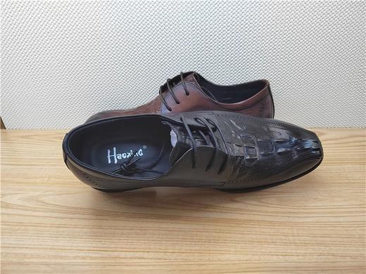 豪行秋冬新款12329510牛皮真皮商务休闲男鞋单鞋皮鞋 商品图3