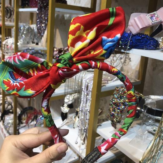 网红爆款流行东北大花国潮凤凰牡丹系列发箍 商品图4